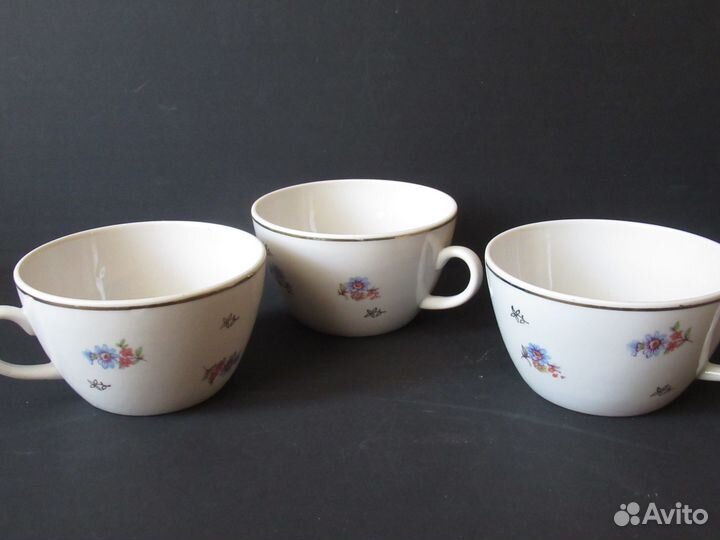 Чашки завод Пролетарий 1955 г винтаж