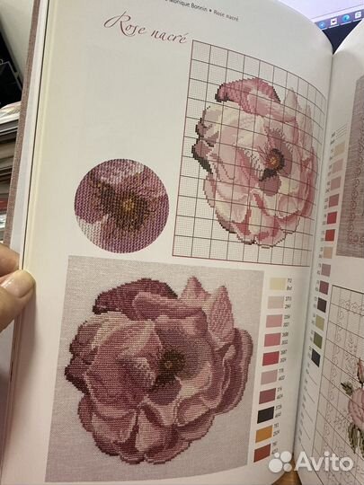 Книга по вышивке крестом Monique Bonnin