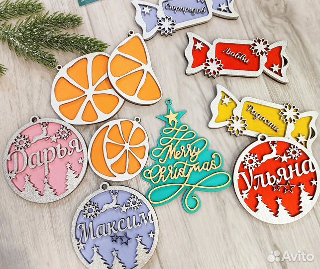 Именные Новогодние Игрушки, Именные Елочные шары