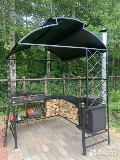 Беседка с мангалом под ключ