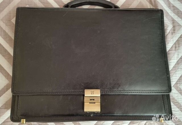 Мужской кожаный портфель wanlima