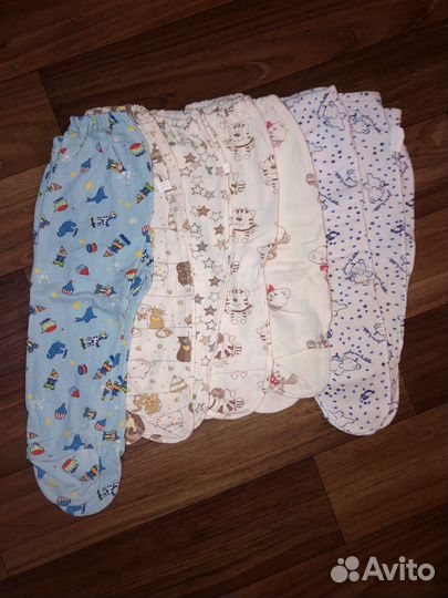 Вещи пакетом для малыша 1-6 мес