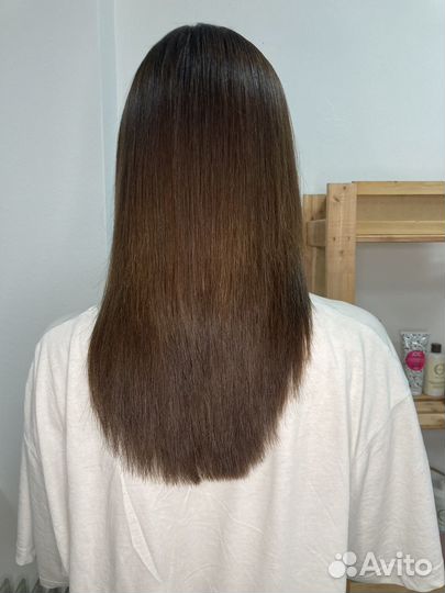 Кератиновое выпрямление волос модель