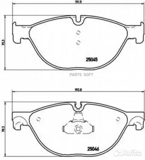 P06076 Brembo Колодки тормозные дисковые перед