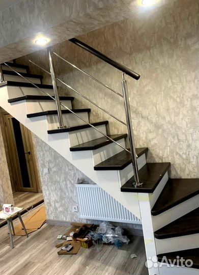 Облицовка бетонных лестниц