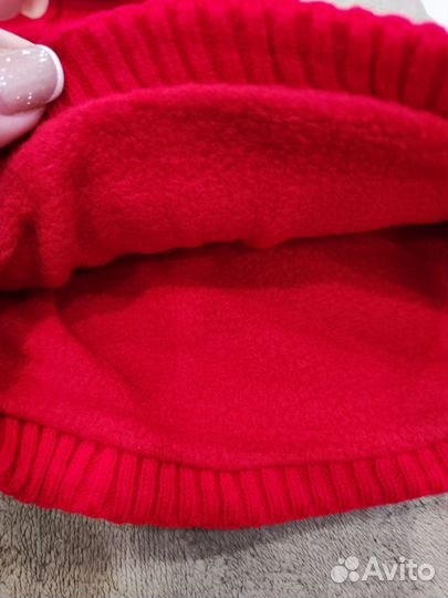 Комплект шапка шарф митенки для девочки