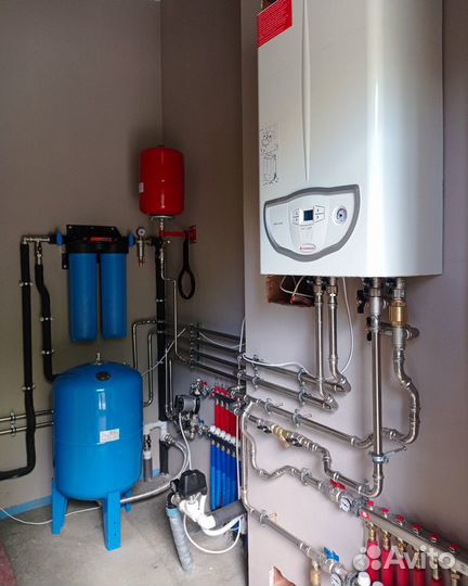 Монтаж систем отопления и водоснабжения