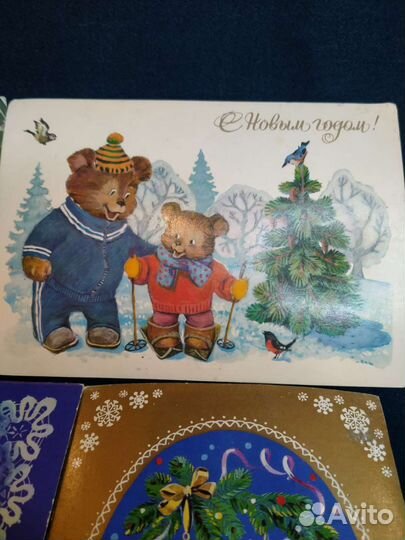 Открытки с Новым годом. Винтаж СССР