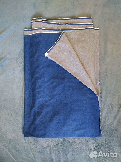 Джинсовая ткань однотонная(не стрейч) 6 метров