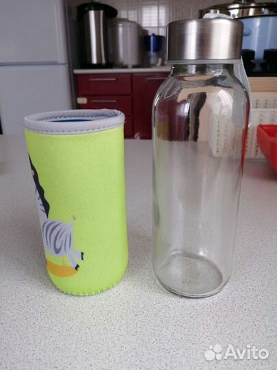 Стеклянная детская бутылка