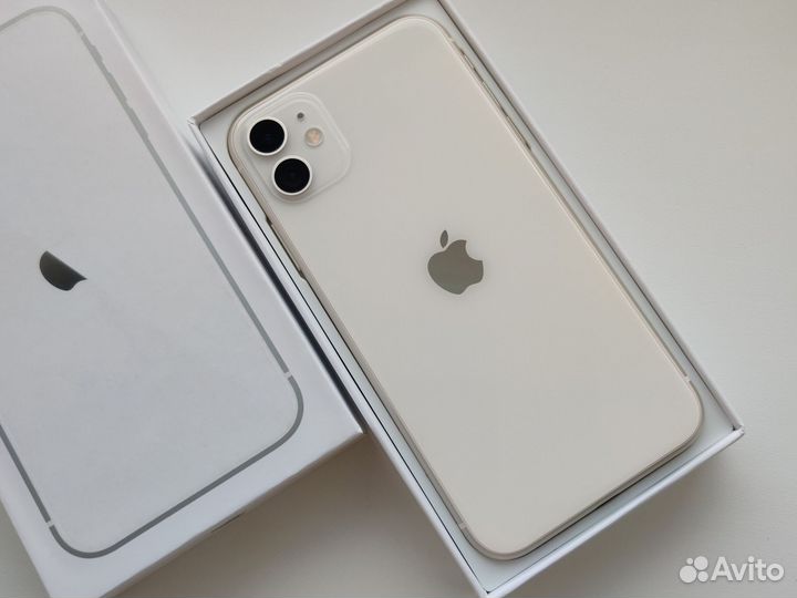 iPhone 11 на 128гб Белый /nanoSim+nanoSim/Оригинал