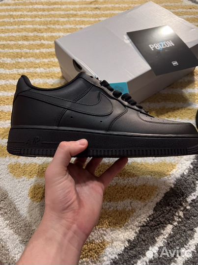 Кроссовки Nike Air Force 1 Low Black Оригинал