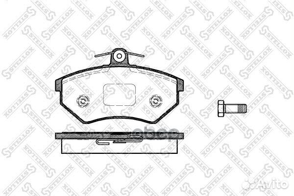 412 000-SX A113501080 колодки дисковые п Che