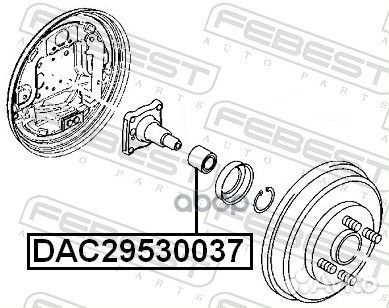 Подшипник ступ.ford focus/fiesta/fusion/mazda 2