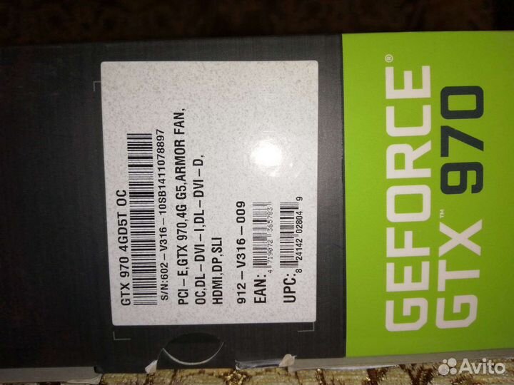 Видеокарта MSI Gtx 970