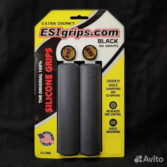 Грипсы (ручки) для руля велосипеда силиконовые ESI