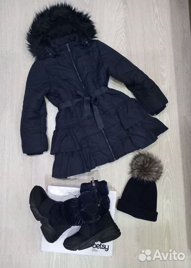Зимнее пальто и куртка, парка осень 128,134