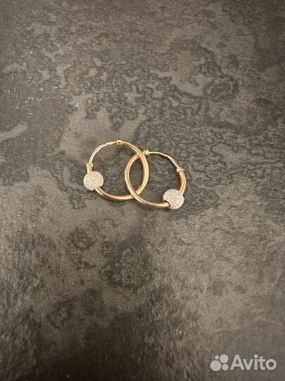Золотые серьги конго 585 проба