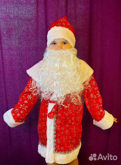 Костюм Деда Мороза Новый для мальчика