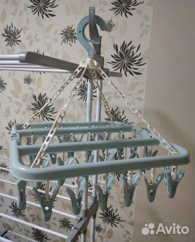Сушилка для белья подвесная на прищепках
