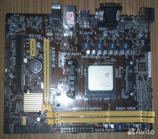 Платы asus A58M-E, asus M5A78L-M LX,asus p7p55d