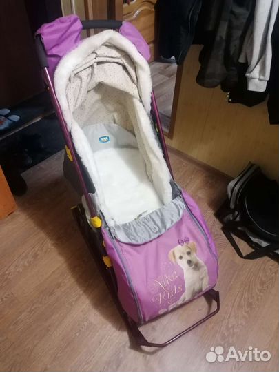 Детские санки коляска