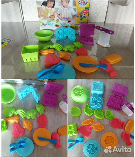 Набор Play-doh:кухня;касса;карусель сладостей