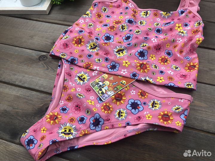 Купальник танкини для девочки emoji