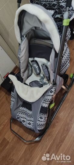 Детские санки с колесами