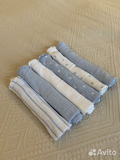 Муслиновые салфетки 60x60 Mothercare