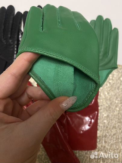 Перчатки женские натуральная кожа новые