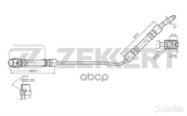 Шланг тормозной задний левый BMW X5 (E53) 00