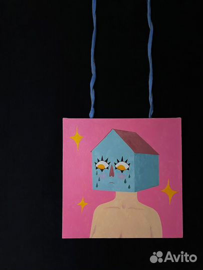 Картина акрилом на холсте