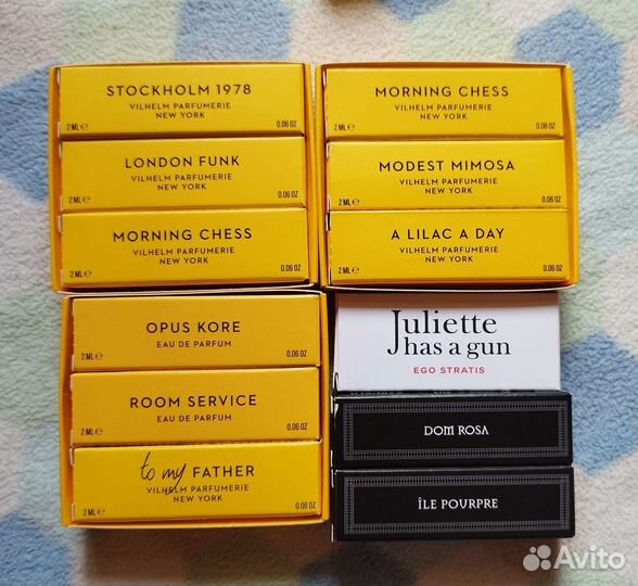 Миниатюры парфюма пробники сэмплы