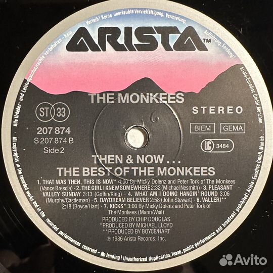 The Monkees – Then & Now. The Best (1986г.)