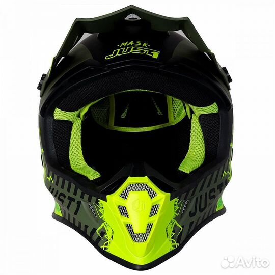 Мотошлем кроссовый just1 J38 Mask Hi-Vis XL