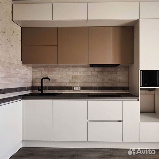 Современная кухня на заказ мдф фасады