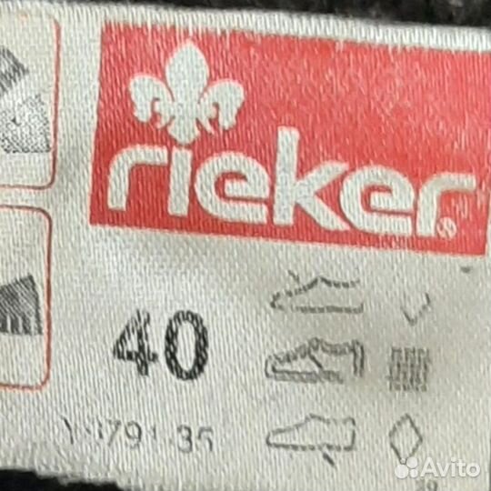 Ботинки rieker зима 40р