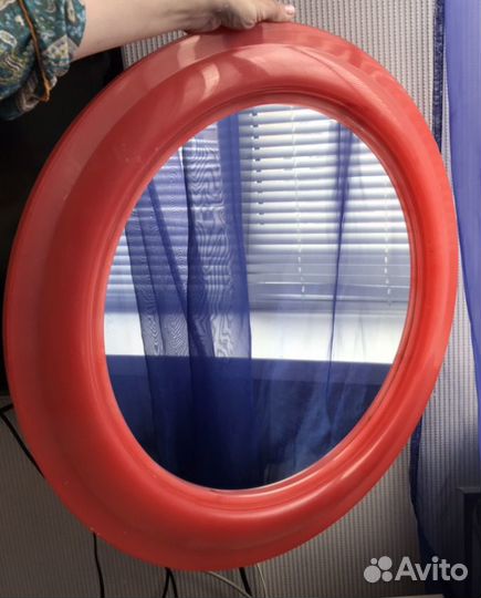 Зеркало подвесное большое диаметр 55 см