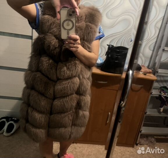 Меховая жилетка писец