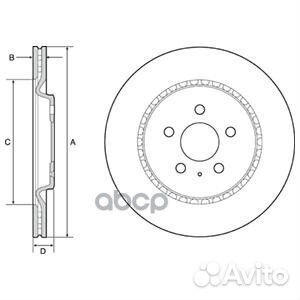 BG4643C Диск тормозной audi A4/A5 07/A6/A7/A8