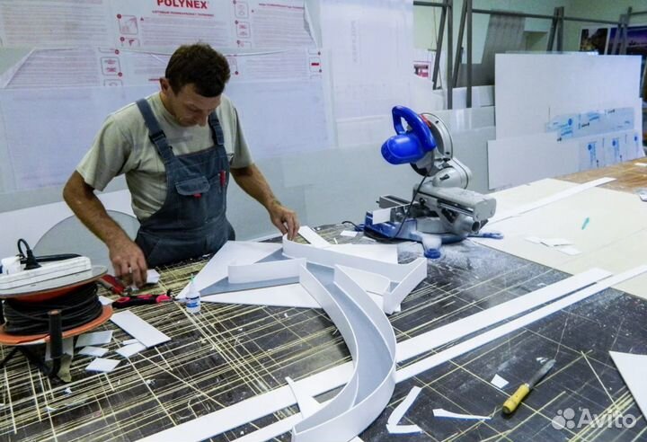 Сборщик наружной рекламы и вывесок (работа в цеху)