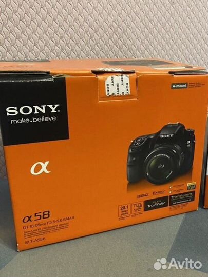 Зеркальный фотоаппарат sony SLT-A58K