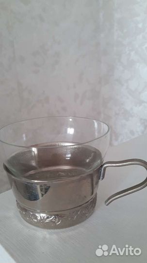 Подстаканник со стаканом СССР