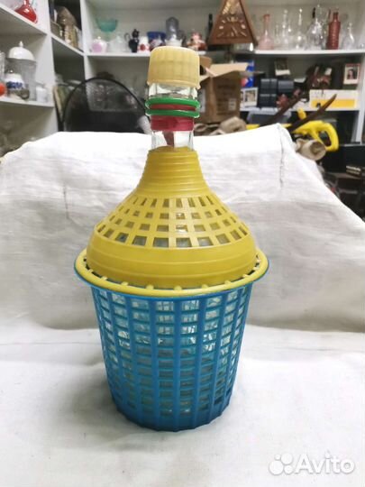 Бутыль Кувшин в оплётке СССР