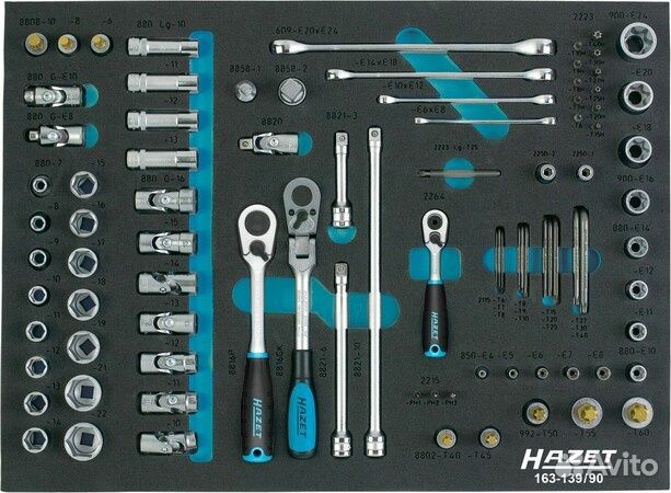 Hazet 163-139/90, Набор торцевых ключей