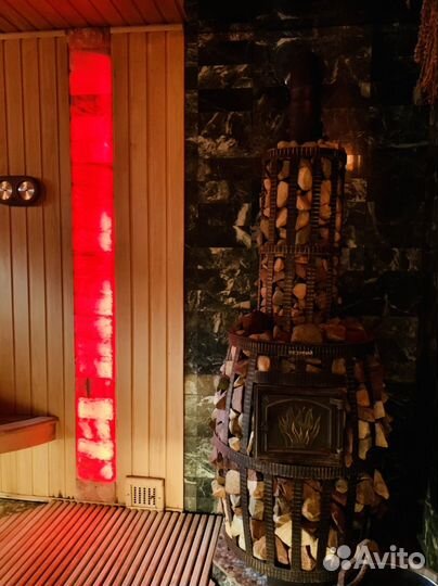 Семейная баня на дровах и дубовые веники