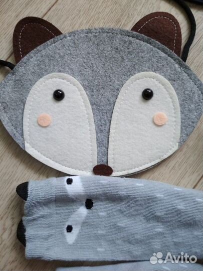 Детская фетровая сумочка и гольфы/носки