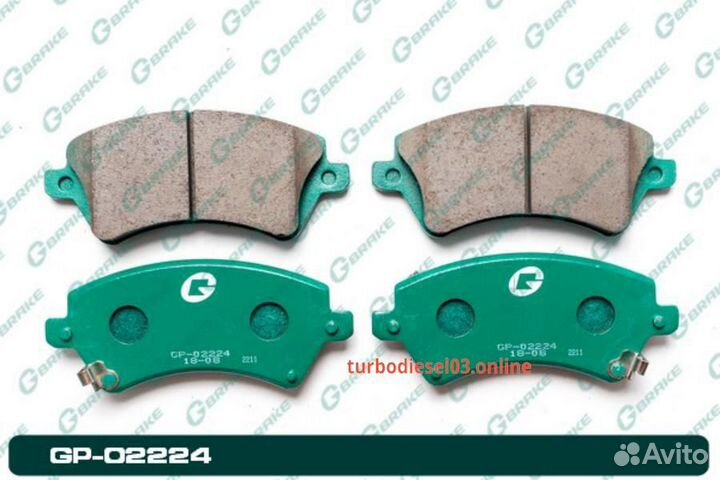 Колодки G-brake GP-02224 GP02224 G-brake