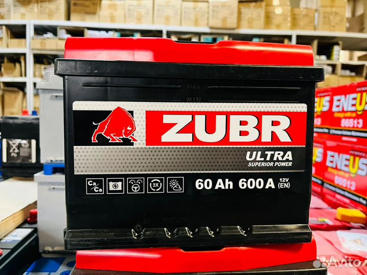Аккумулятор 60 Ач Zubr на Volkswagen polo